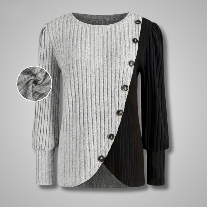 Kaia | Elegant Knapped Knit Långärmad